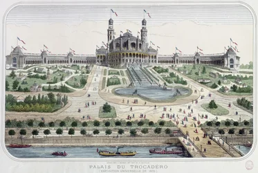 El Palais du Trocadero en la Exposición Universal de París en 1878
